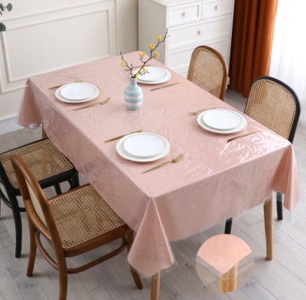 Transparent PVC Tablecloth - Waterproof, Easy to Clean
