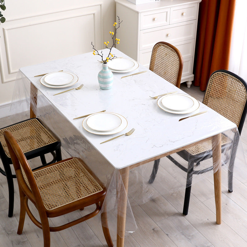 Transparent PVC Tablecloth - Waterproof, Easy to Clean