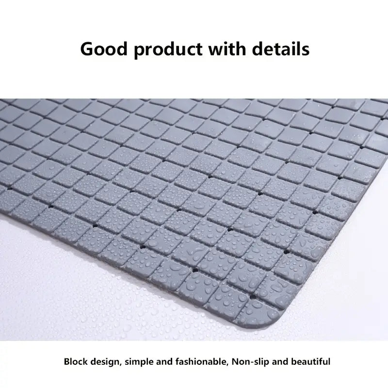 Non-Slip Bathtub Mat with Suction Cups, 26x15 Inches