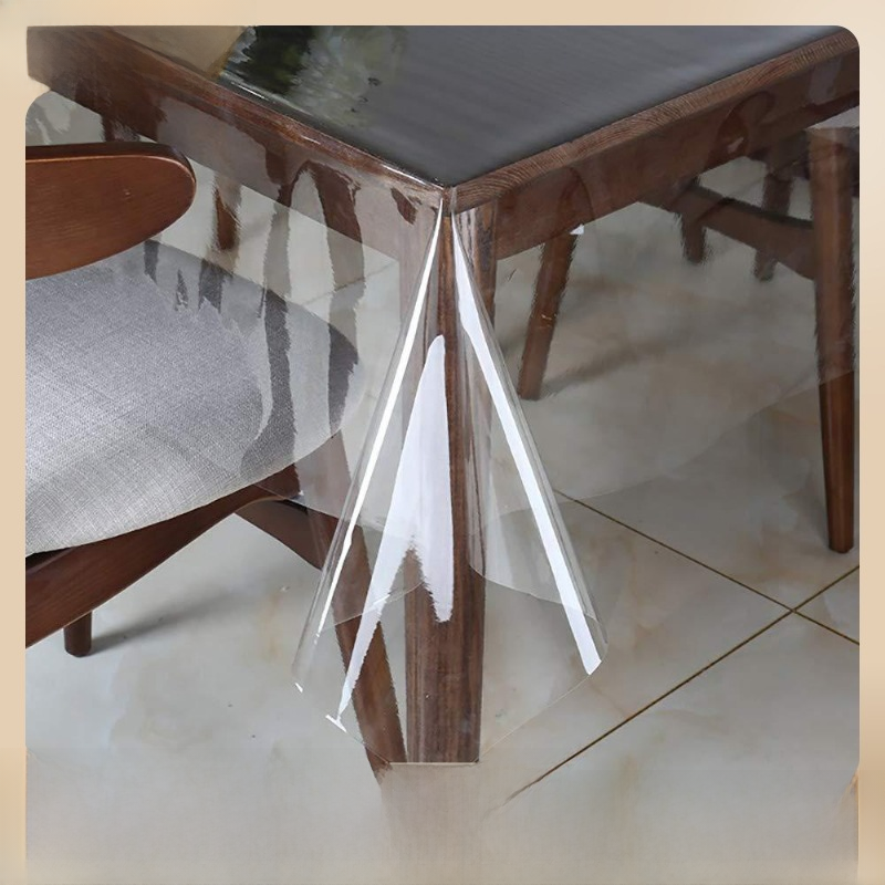 Transparent PVC Tablecloth - Waterproof, Easy to Clean